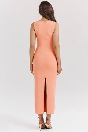 Sorbet knit maxi dress