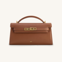 Noor Top Handle Bag - Brown