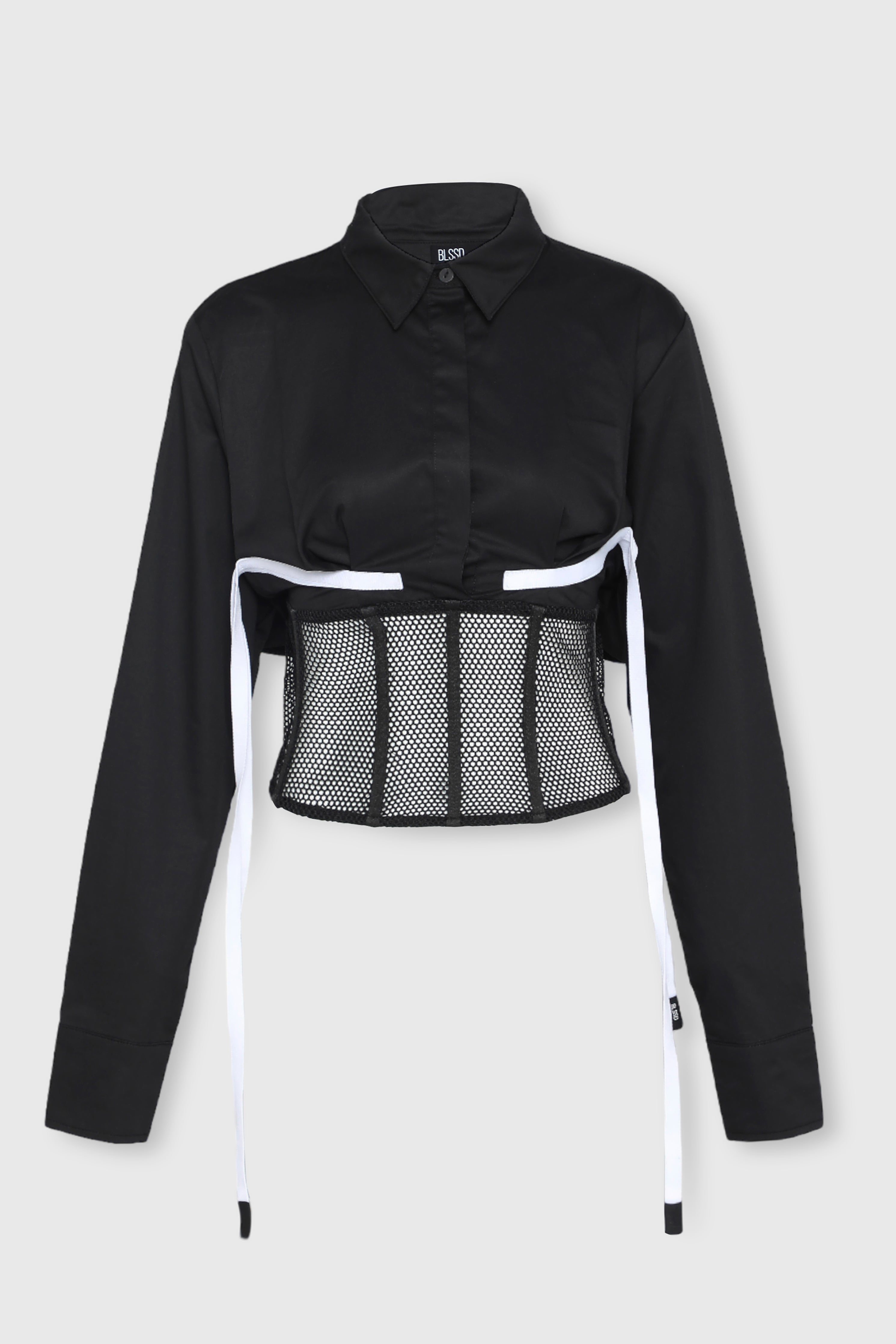 MESH CORSET SHIRT W/ BRA LINES
