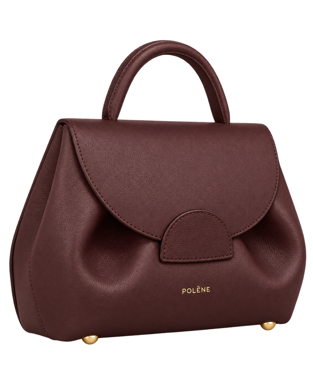 [AI-GENERATED:SIDE] Numéro Un Nano Edition Textured Burgundy — Side Profile