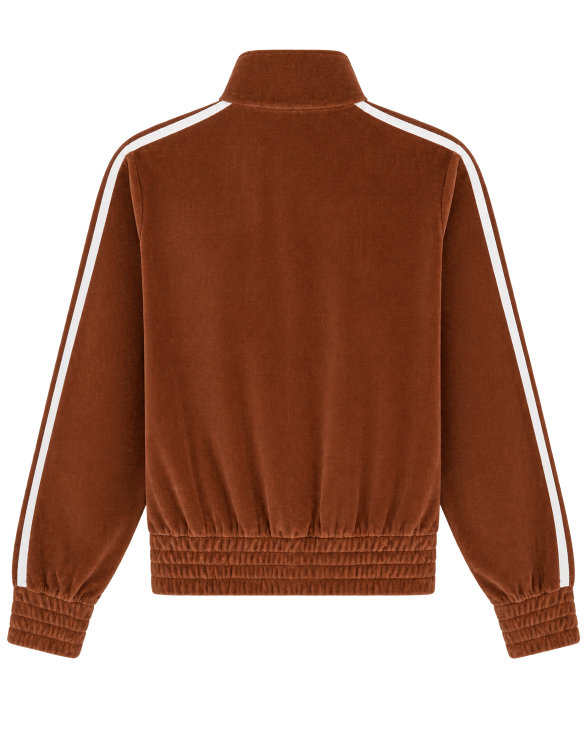 NY Crest Elio Velour Track Jacket - Tobacco