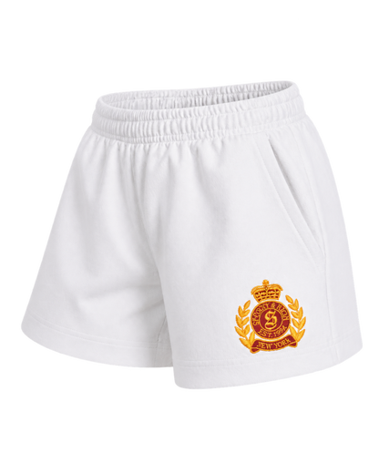 NY Crest Embroidered Disco Short - White