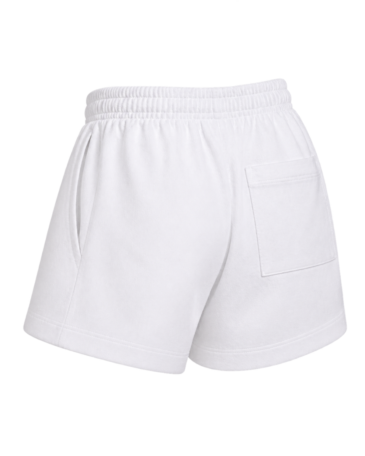NY Crest Embroidered Disco Short - White