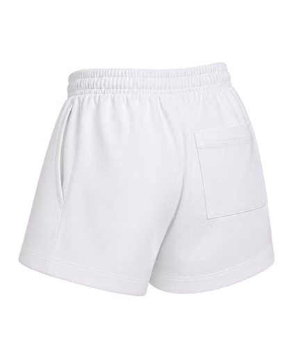 NY Crest Embroidered Disco Short - White