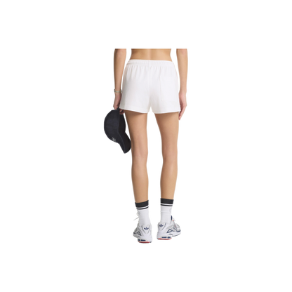 NY Crest Embroidered Disco Short - White