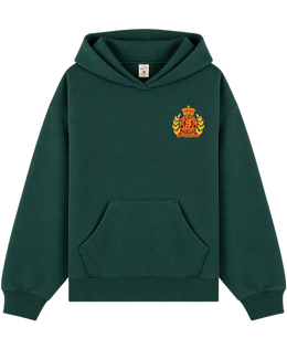 NY Crest Embroidered Hoodie - Forest