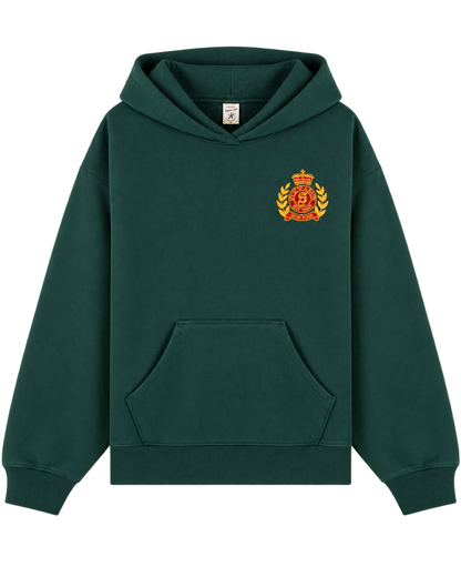 NY Crest Embroidered Hoodie - Forest