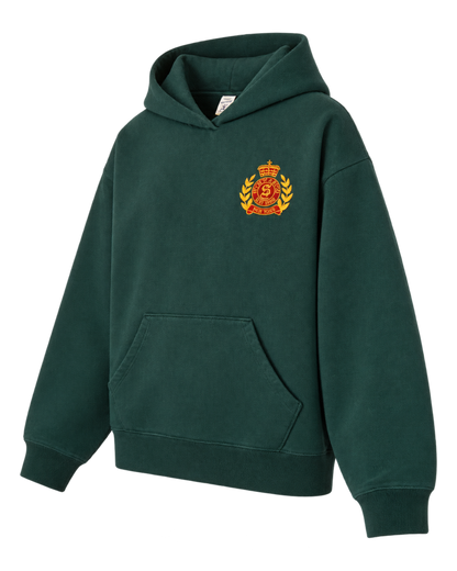 NY Crest Embroidered Hoodie - Forest