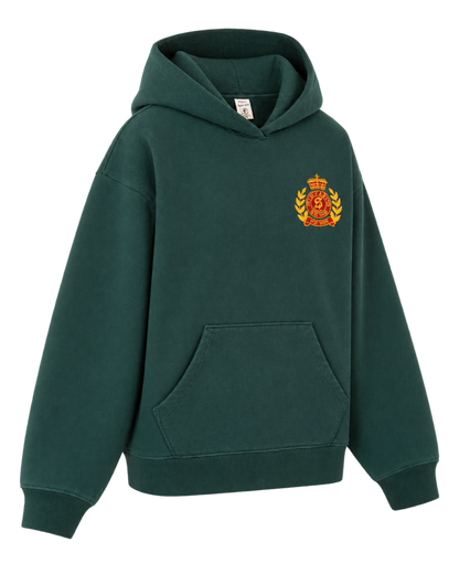 NY Crest Embroidered Hoodie - Forest