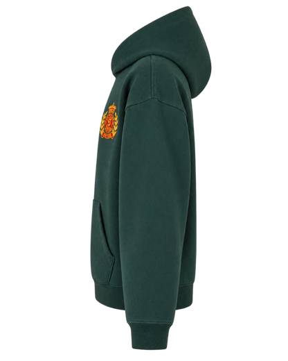 NY Crest Embroidered Hoodie - Forest