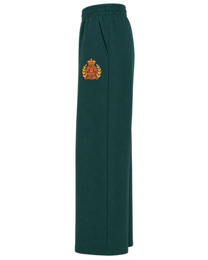NY Crest Embroidered Wide Sweatpant - Forest