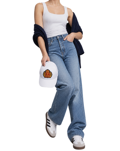NY Crest Hat - White