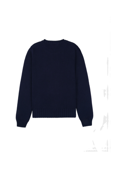 NY Crest Knitted Sweater - Navy