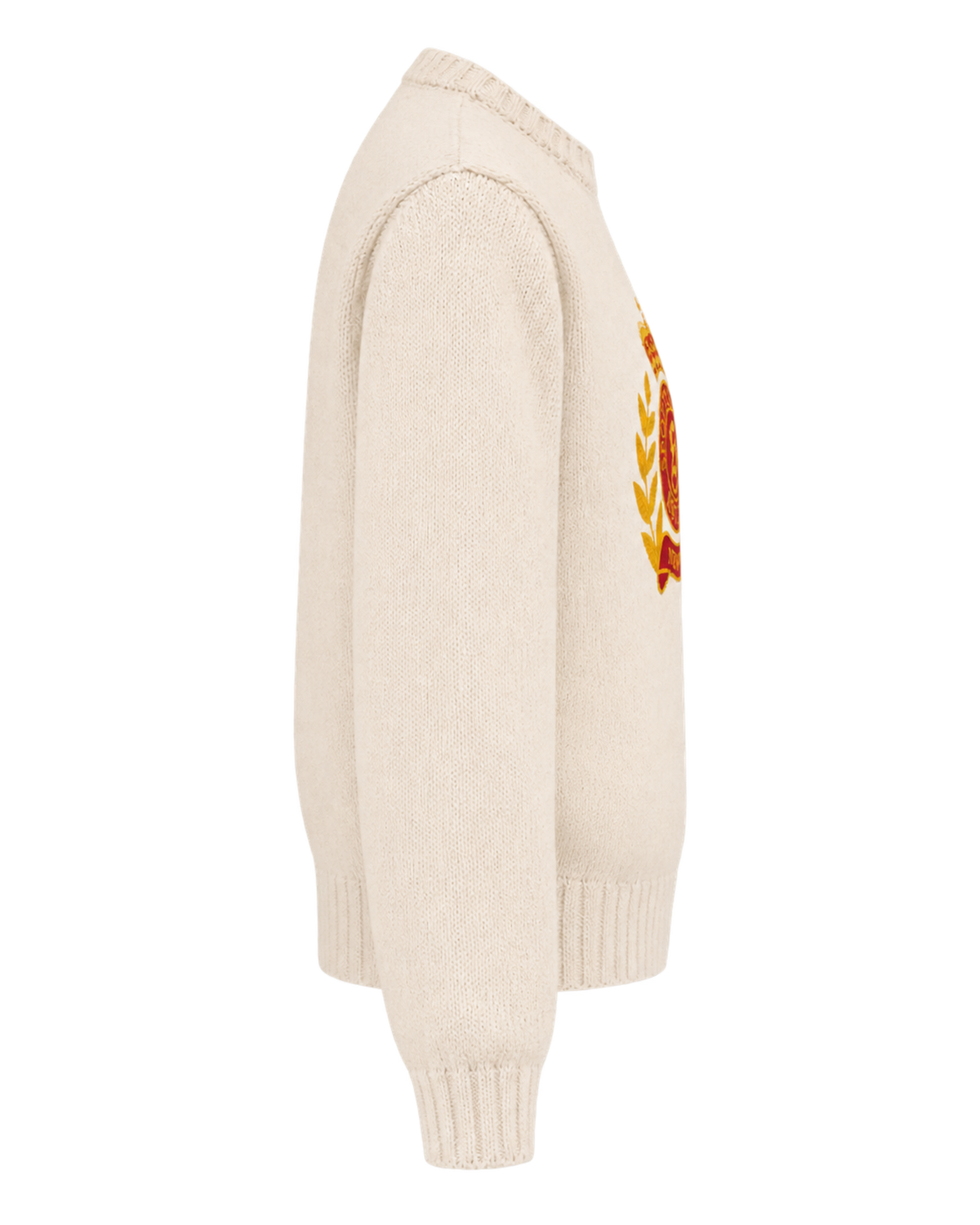 NY Crest Knitted Sweater - Ecru