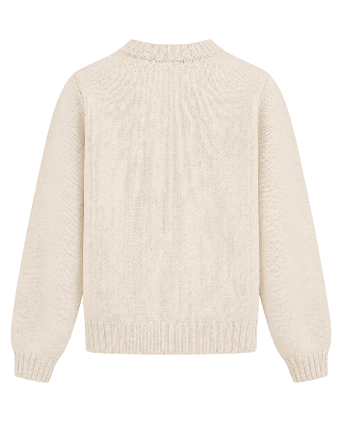 NY Crest Knitted Sweater - Ecru