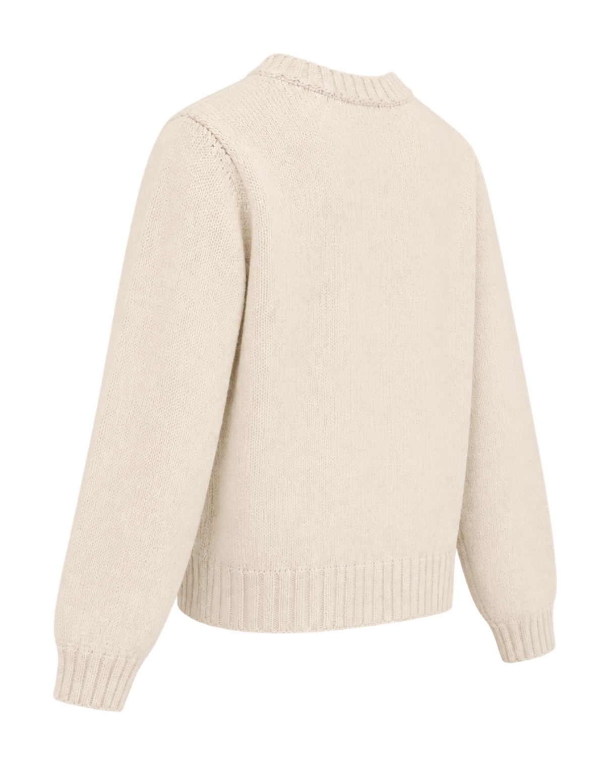 NY Crest Knitted Sweater - Ecru