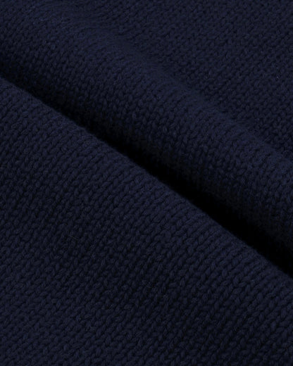 NY Crest Knitted Turtleneck - Navy