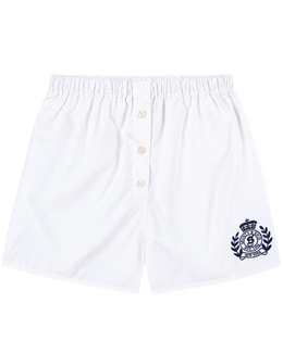 NY Crest Mini Boxer - White/Navy