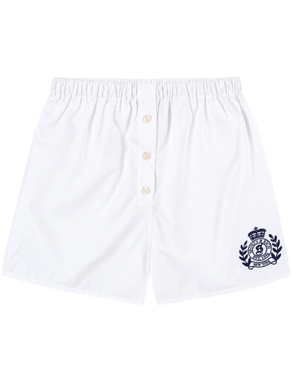 NY Crest Mini Boxer - White/Navy