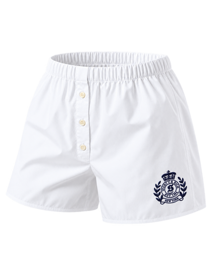 NY Crest Mini Boxer - White/Navy