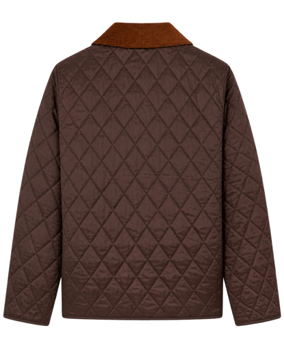 NY Crest Nylon Quilted Jacket - Chocolate