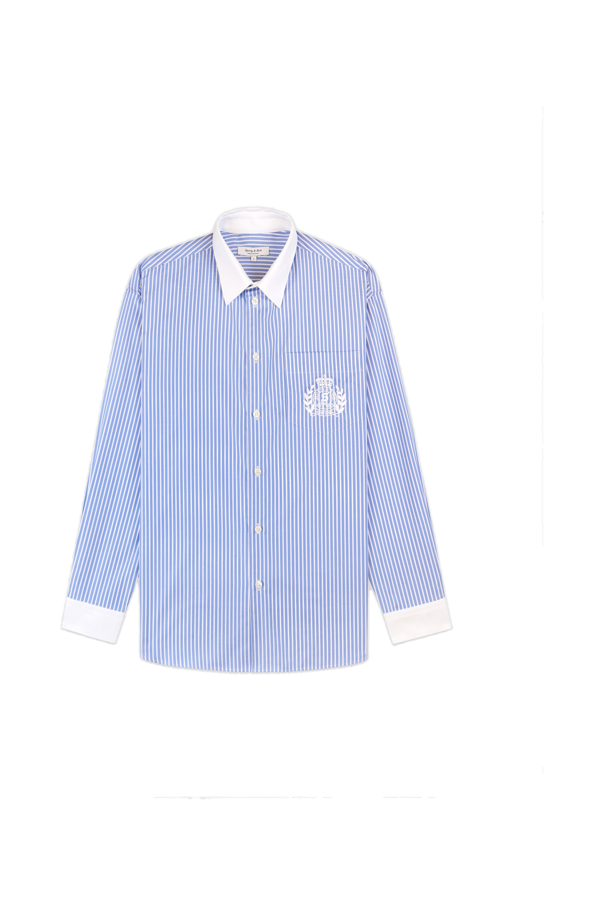 NY Crest Oversized Shirt - Navy Stripe