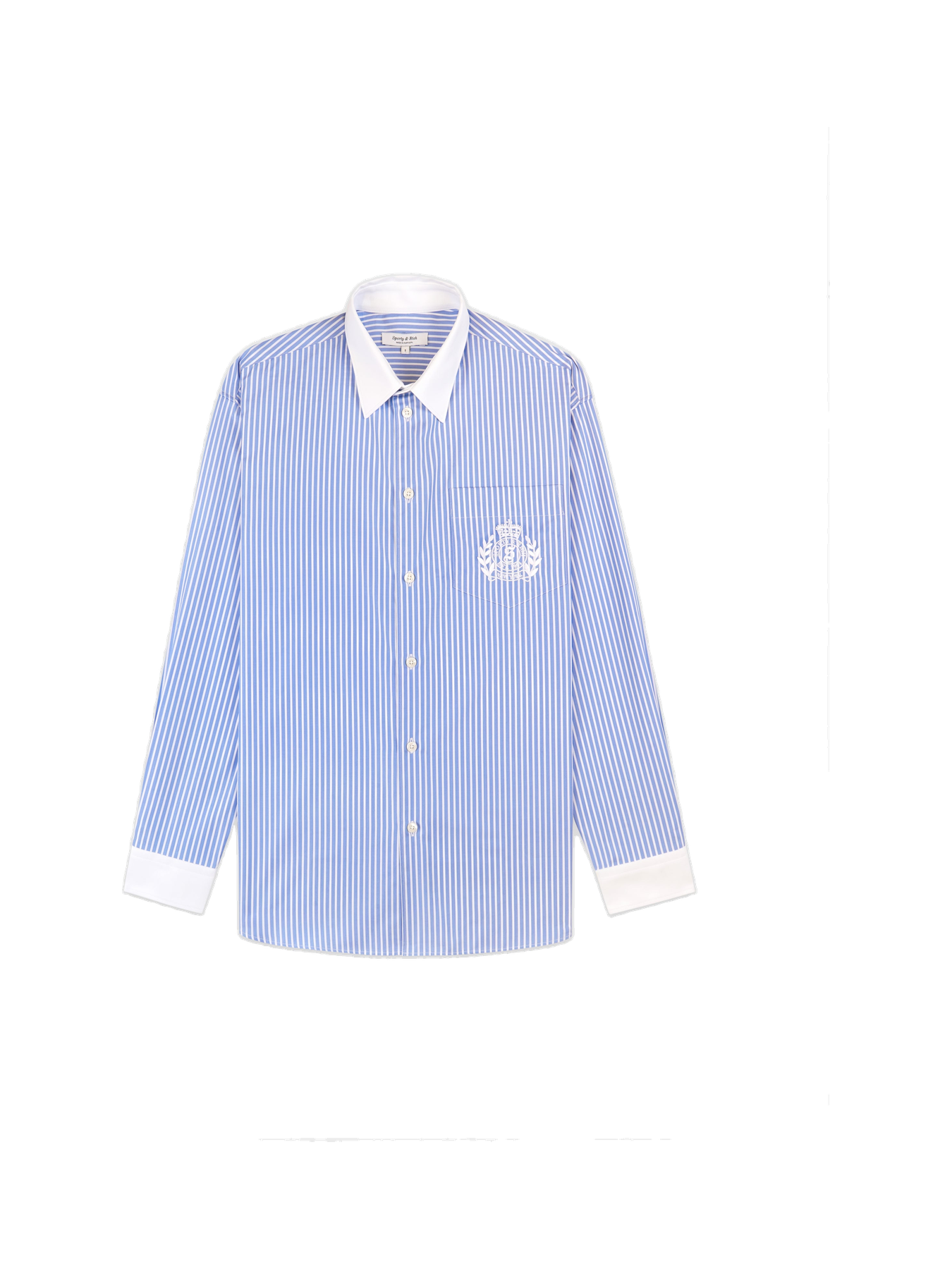 NY Crest Oversized Shirt - Navy Stripe