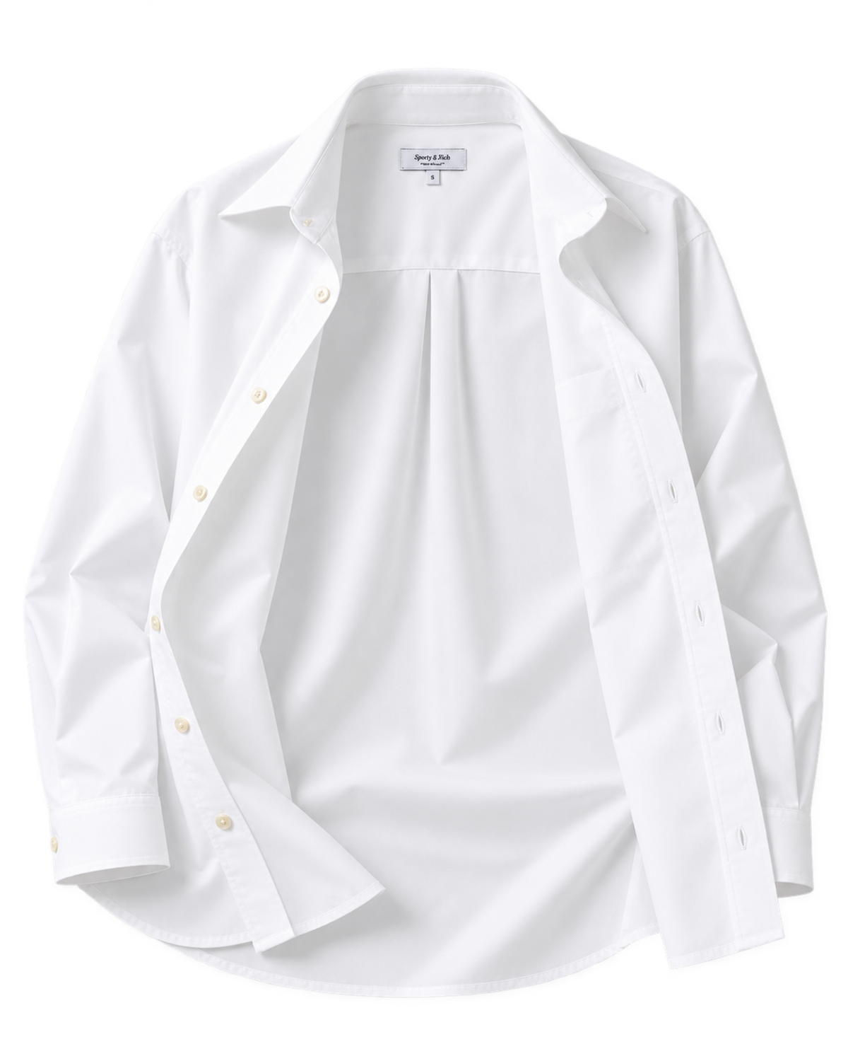 NY Crest Oversized Shirt - White/Navy