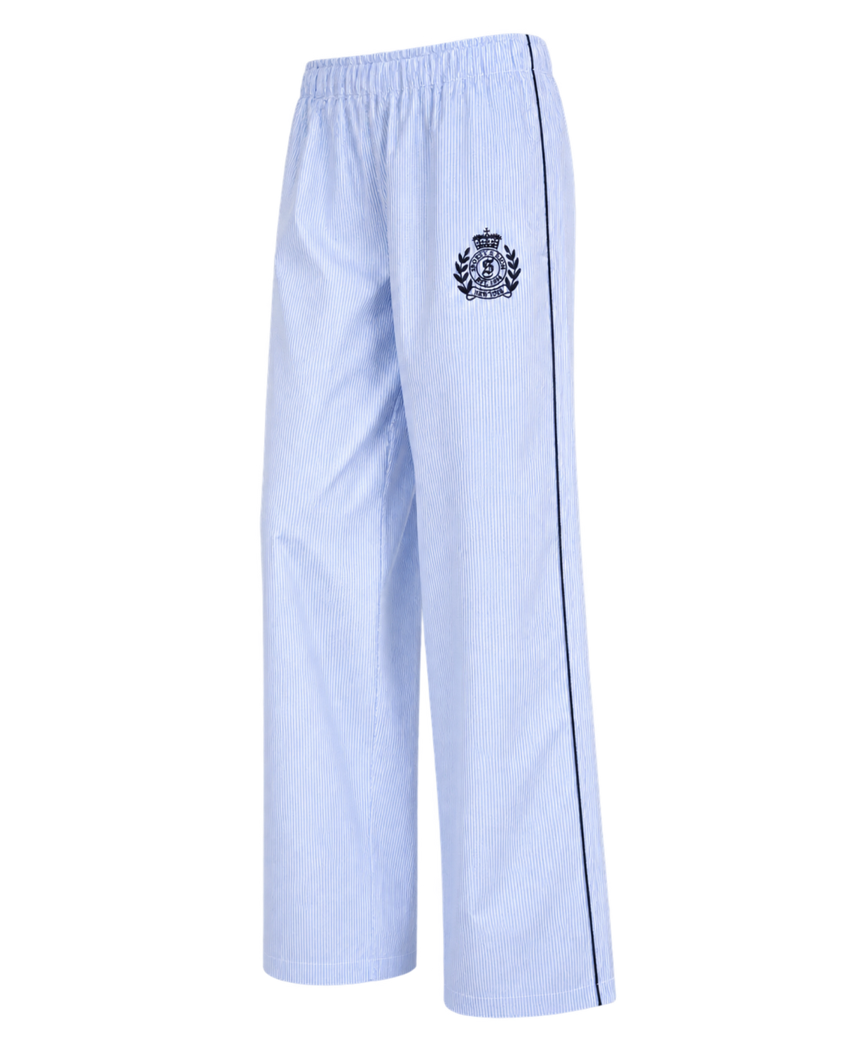 NY Crest Pyjama Pants - Blue Stripe