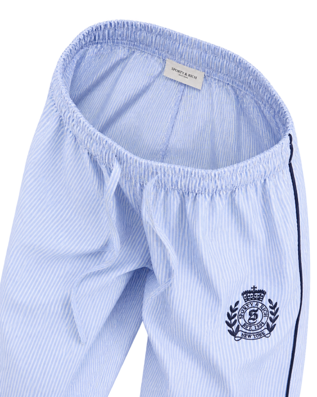 NY Crest Pyjama Pants - Blue Stripe