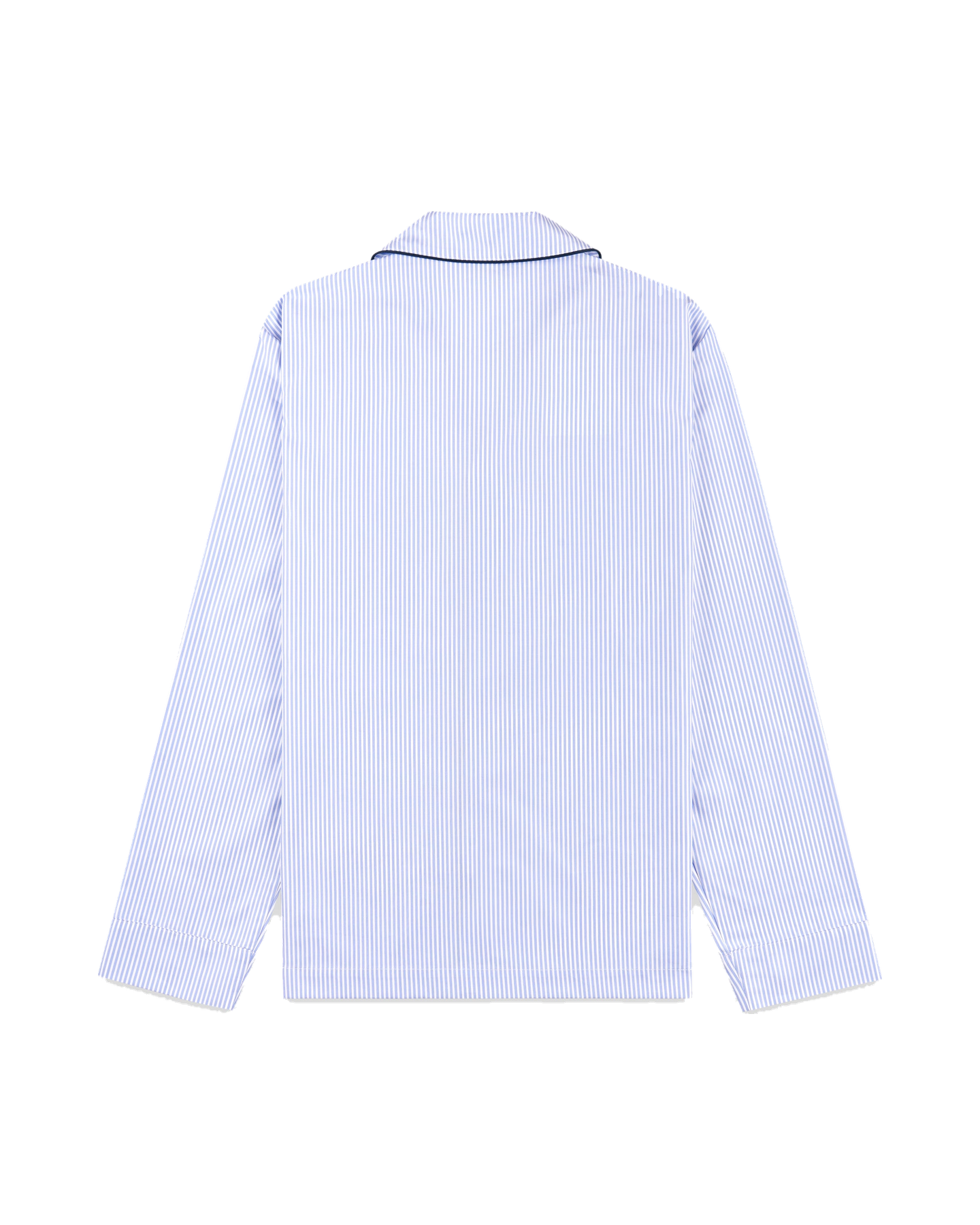 NY Crest Pyjama Shirt - Blue Stripe