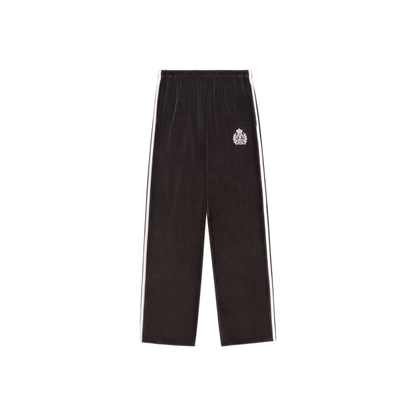 NY Crest Velour Sweatpant - Chocolate/Ecru