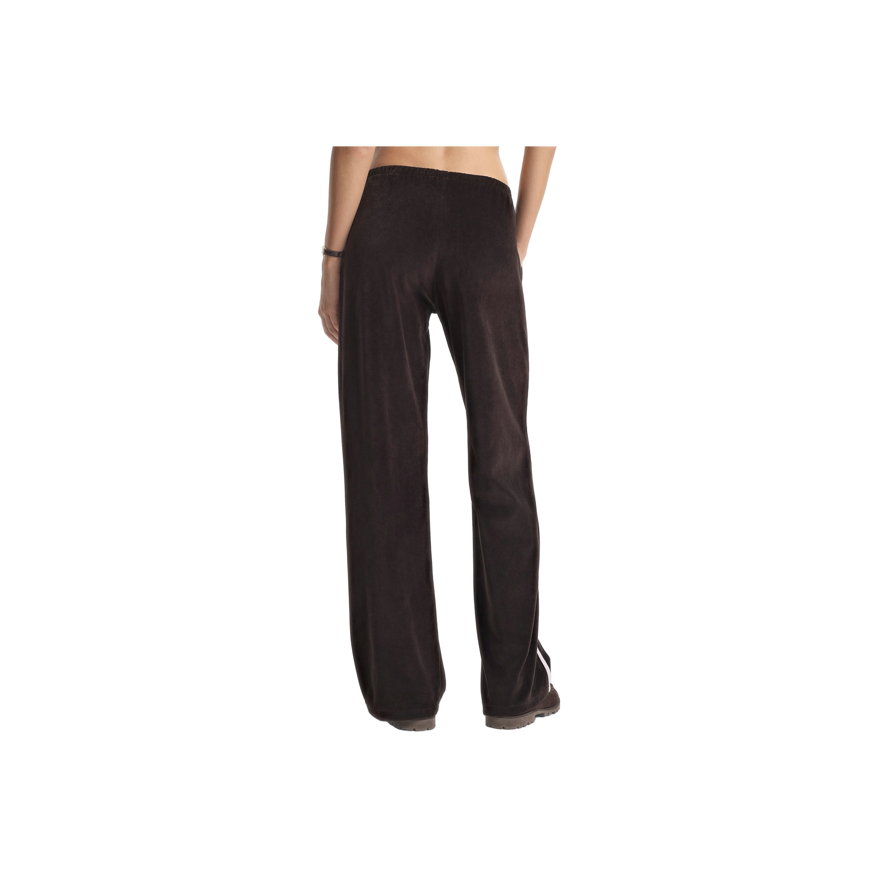 NY Crest Velour Sweatpant - Chocolate/Ecru