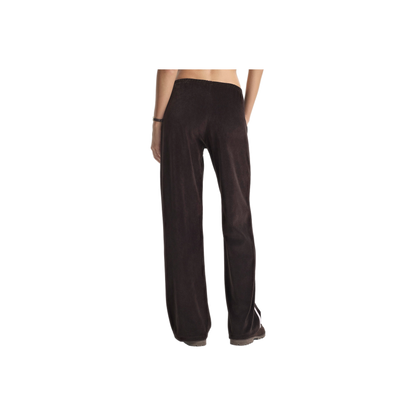 NY Crest Velour Sweatpant - Chocolate/Ecru