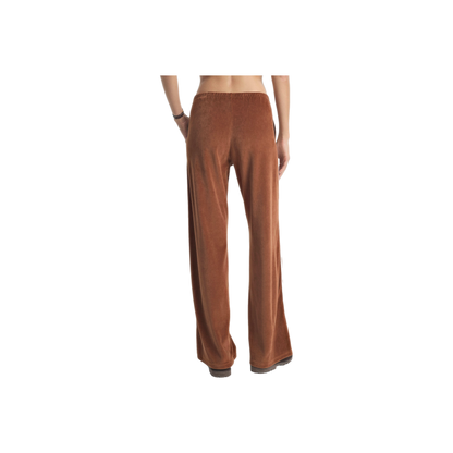 NY Crest Velour Sweatpant - Tobacco/Ecru