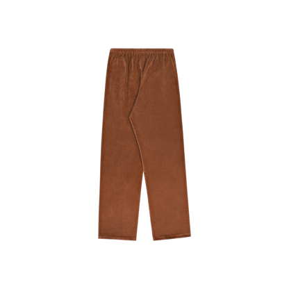 NY Crest Velour Sweatpant - Tobacco/Ecru