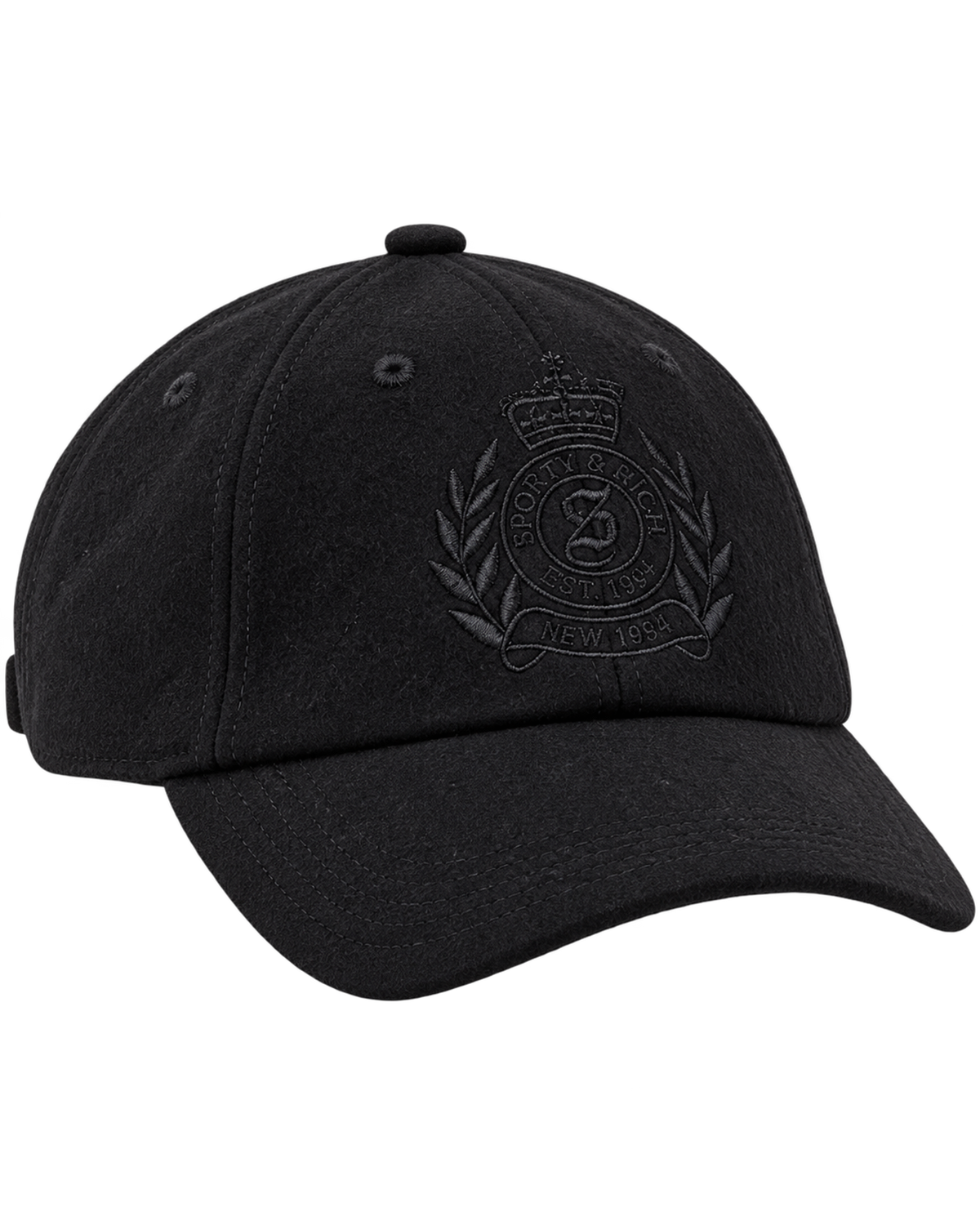 NY Crest Wool Hat - Black