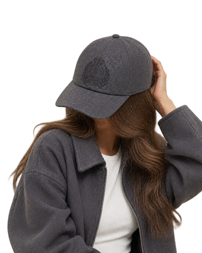NY Crest Wool Hat - Cool Gray