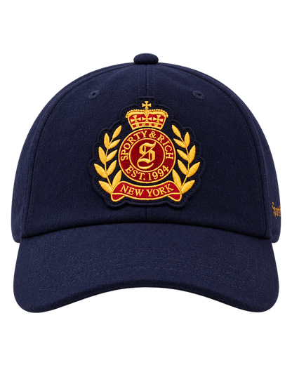 NY Crest Wool Hat - Navy