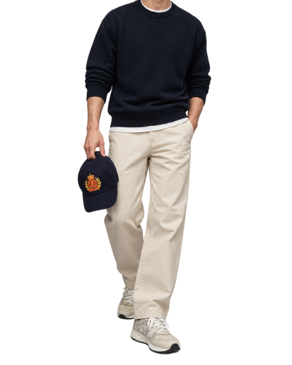 NY Crest Wool Hat - Navy