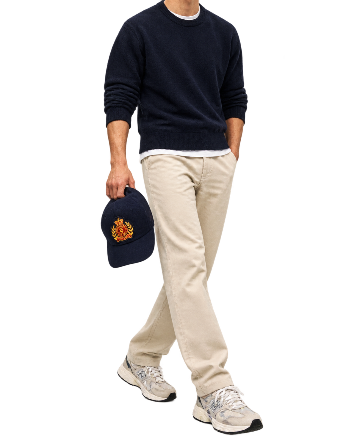 NY Crest Wool Hat - Navy