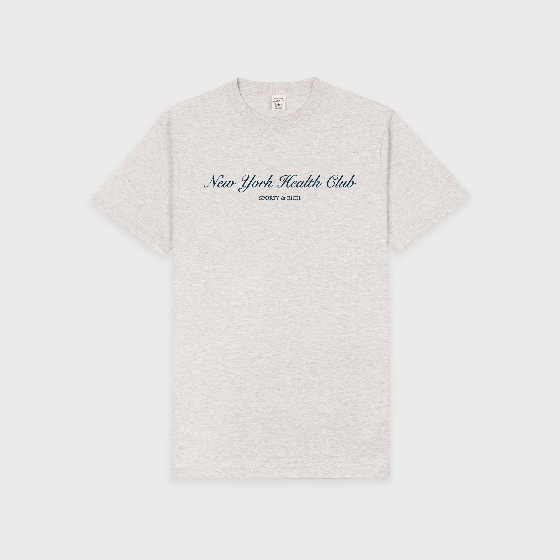 NY Health Club T-Shirt - Heather Gray/Navy