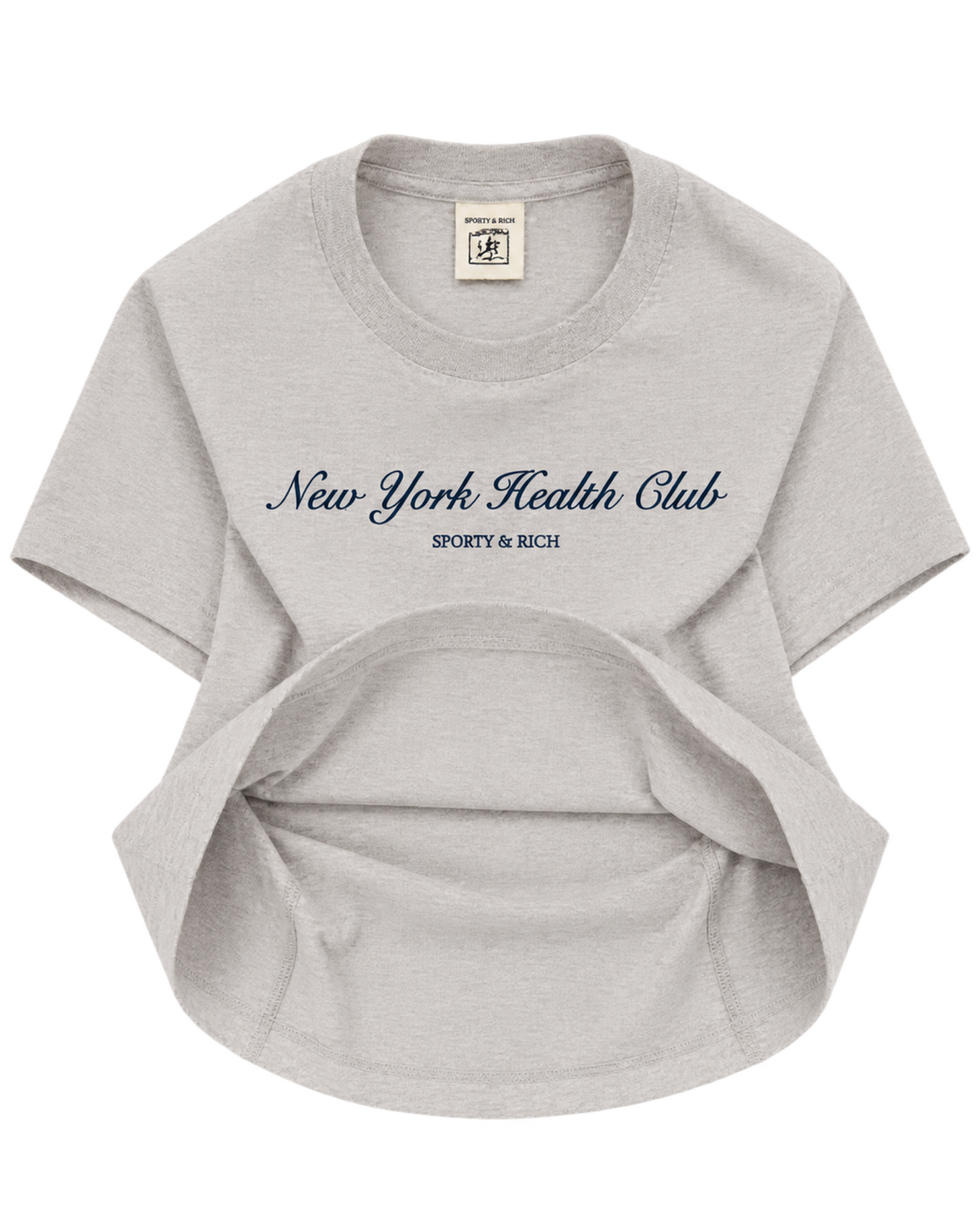 NY Health Club T-Shirt - Heather Gray/Navy