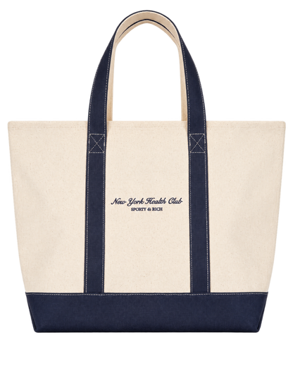 NY Health Club Tote Bag - Natural/Navy