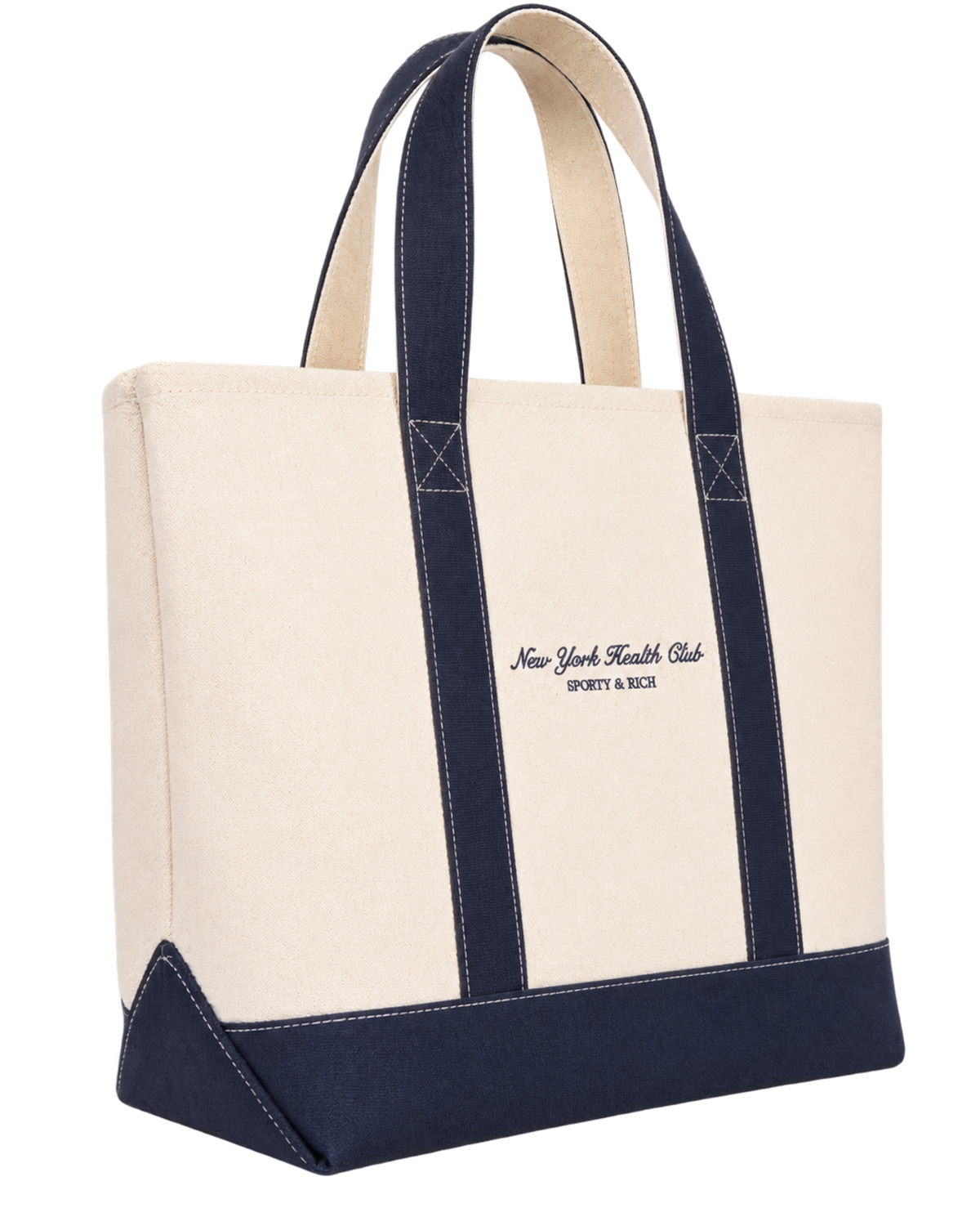 NY Health Club Tote Bag - Natural/Navy