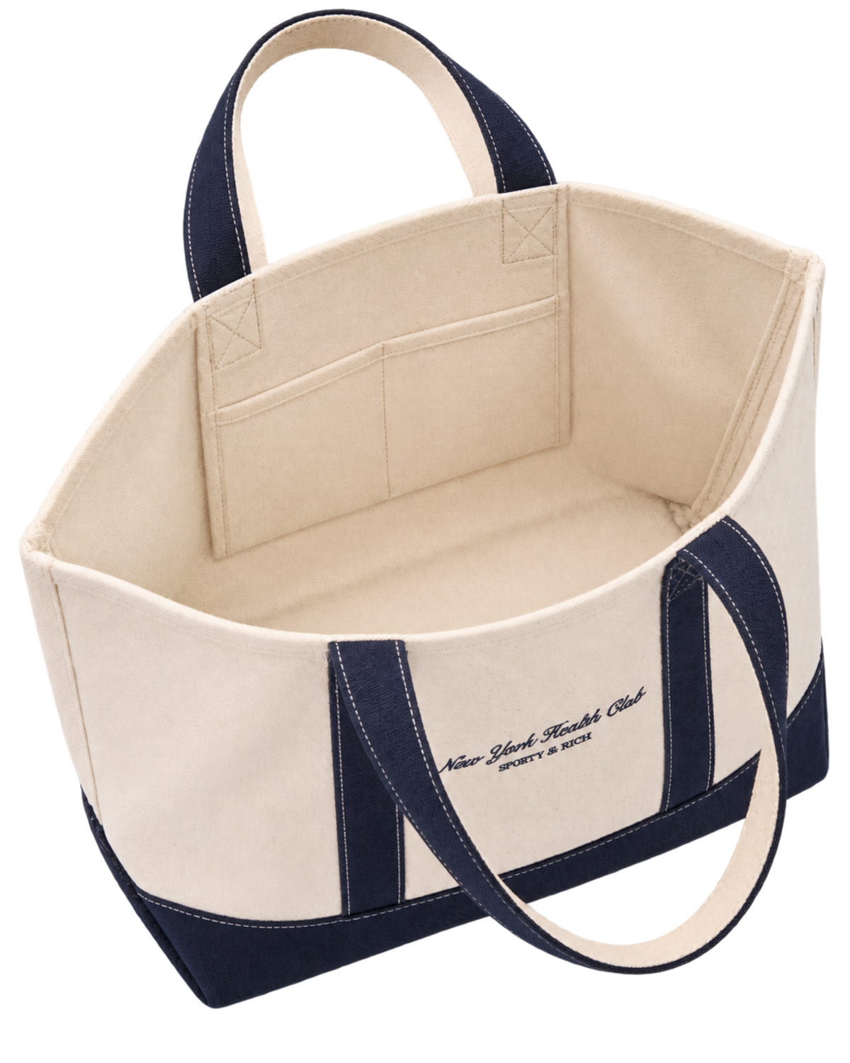 NY Health Club Tote Bag - Natural/Navy