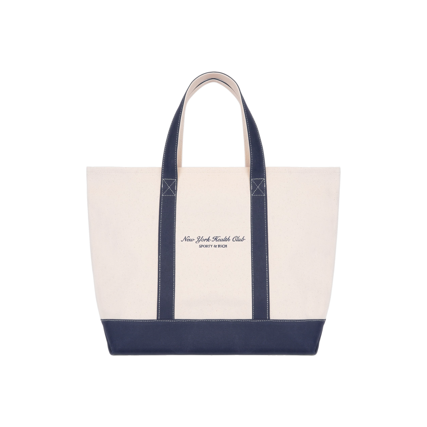 NY Health Club Tote Bag - Natural/Navy
