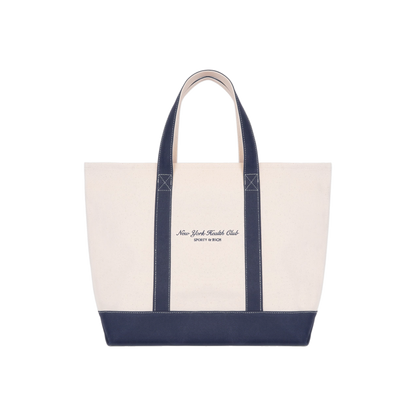 NY Health Club Tote Bag - Natural/Navy