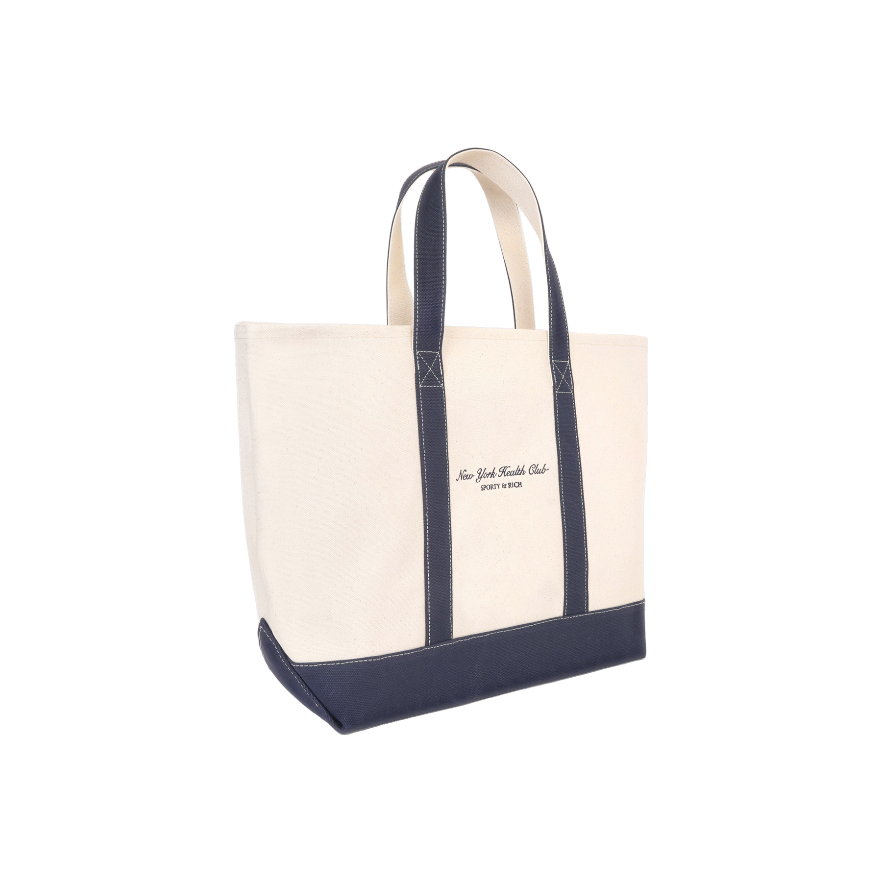 NY Health Club Tote Bag - Natural/Navy