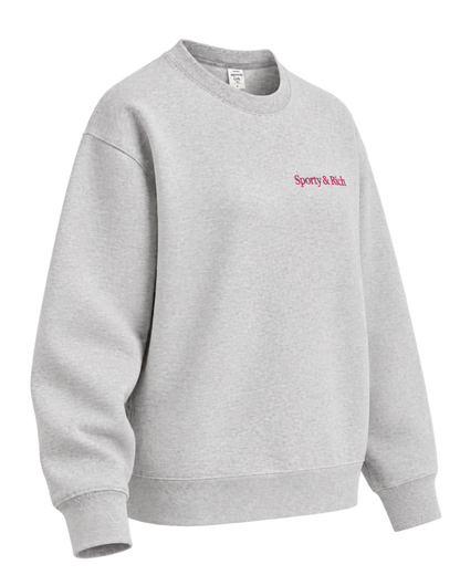 NY Motion Crewneck - Heather Gray/Berry/Azure